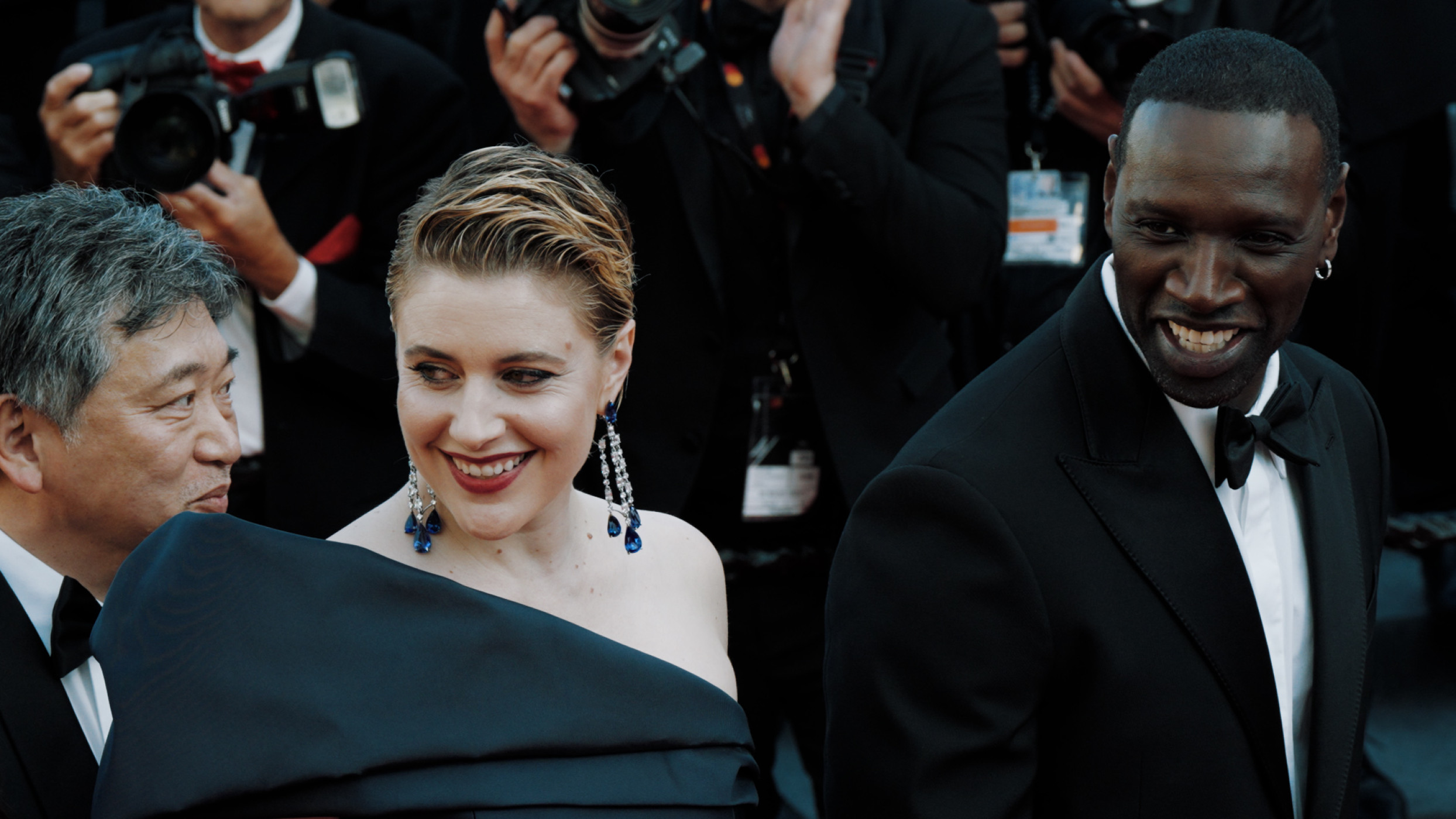 Greta Gerwig and Omar Sy