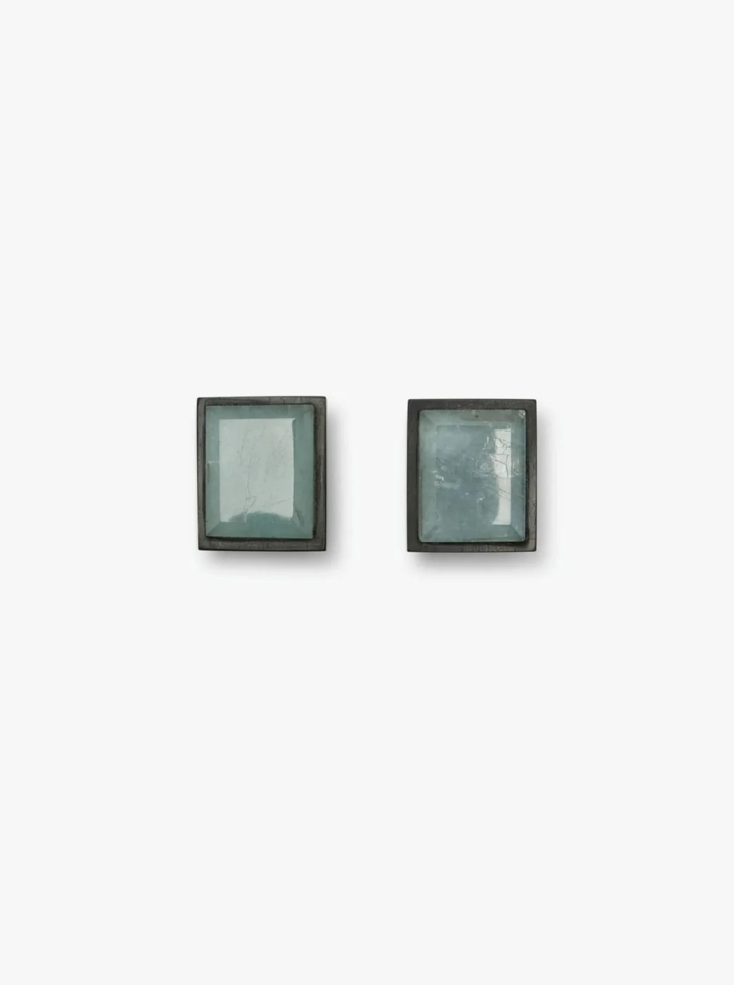 Earclips: aquamarine, ebony: €884