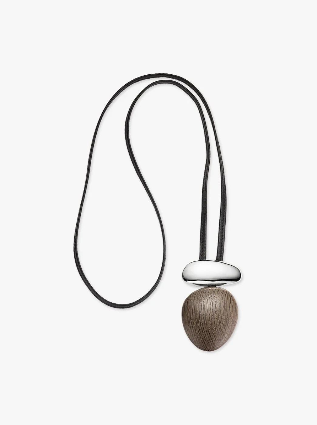 Anniversary pendant: oak, sterling silver, leather: €690