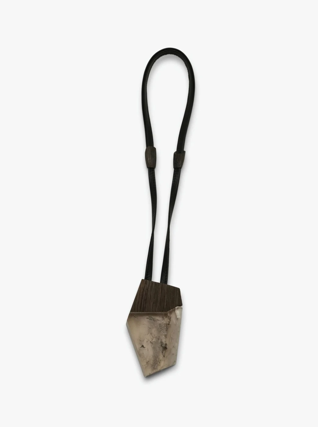 Pendant: bog oak, mountain crystal: €1.950