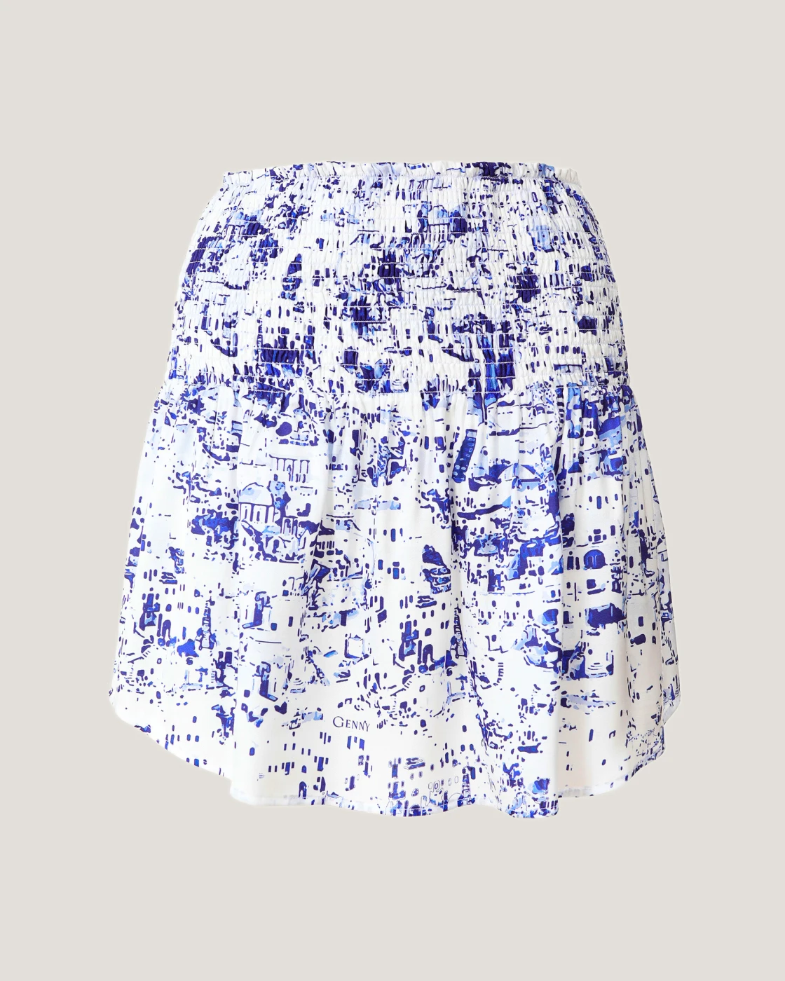 Mykonos print skirt: €380.00