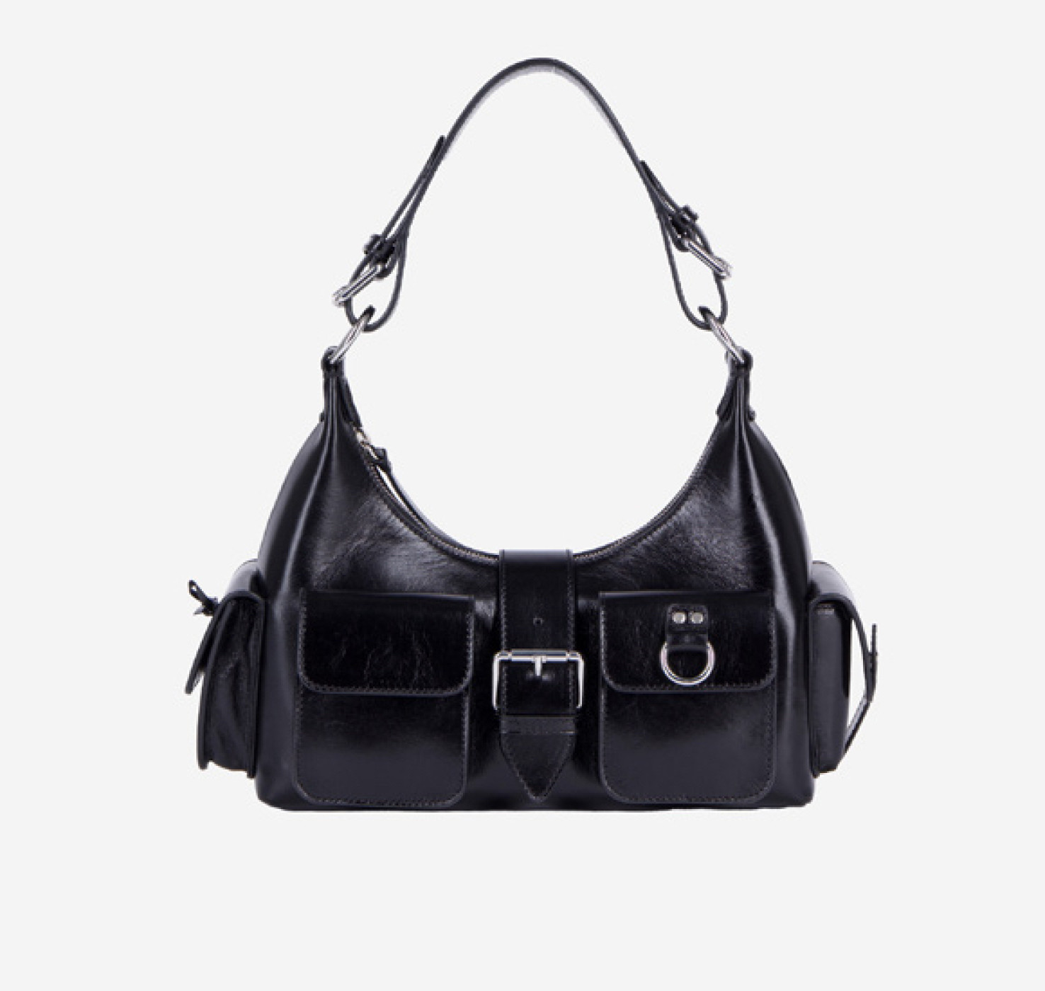 SAC AMELIA CUIR TRAITEMENT VINTAGE NOIR XL: €495