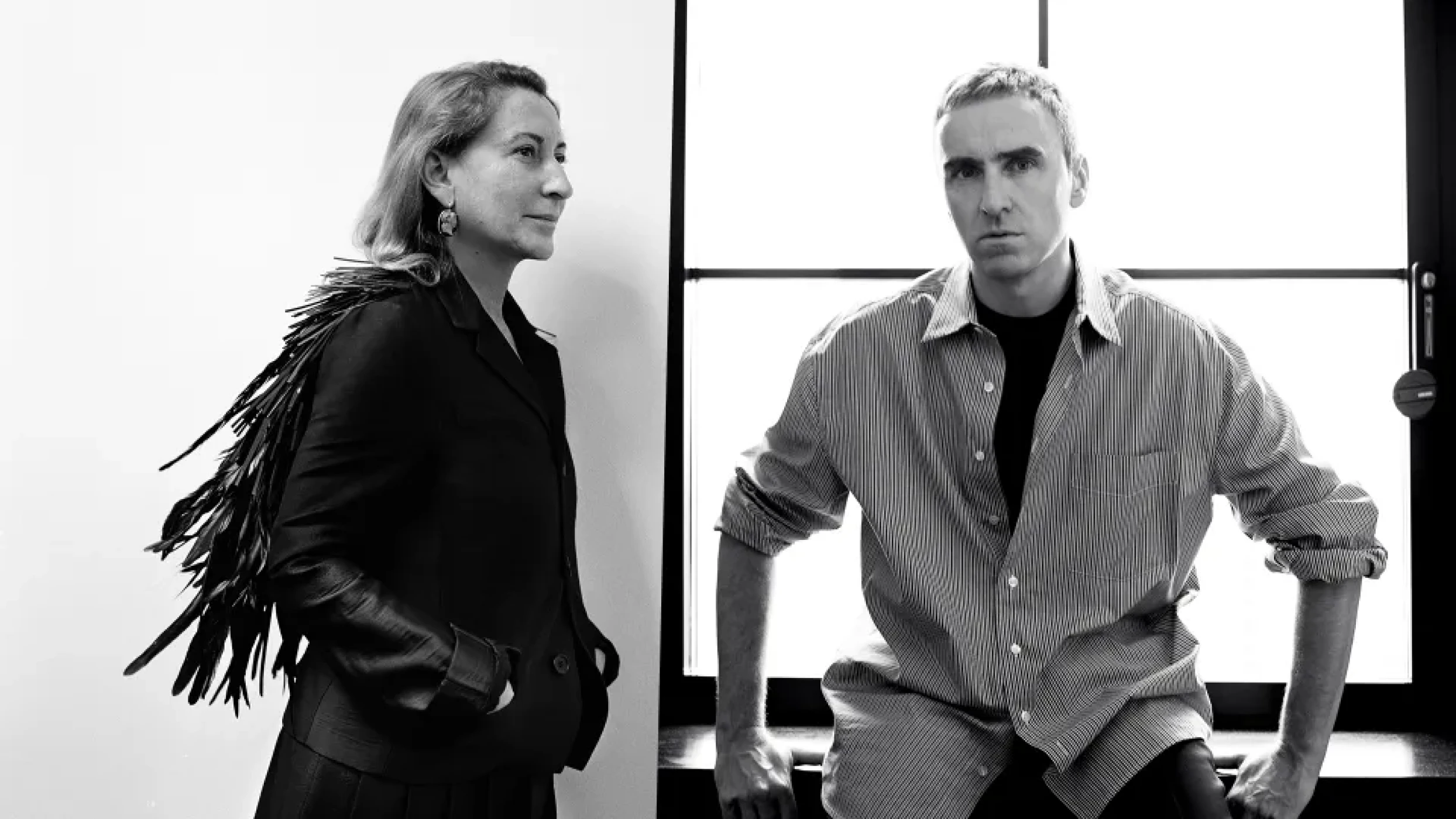 Prada – Miuccia Prada and Raf Simons Image credit: Prada (official website)