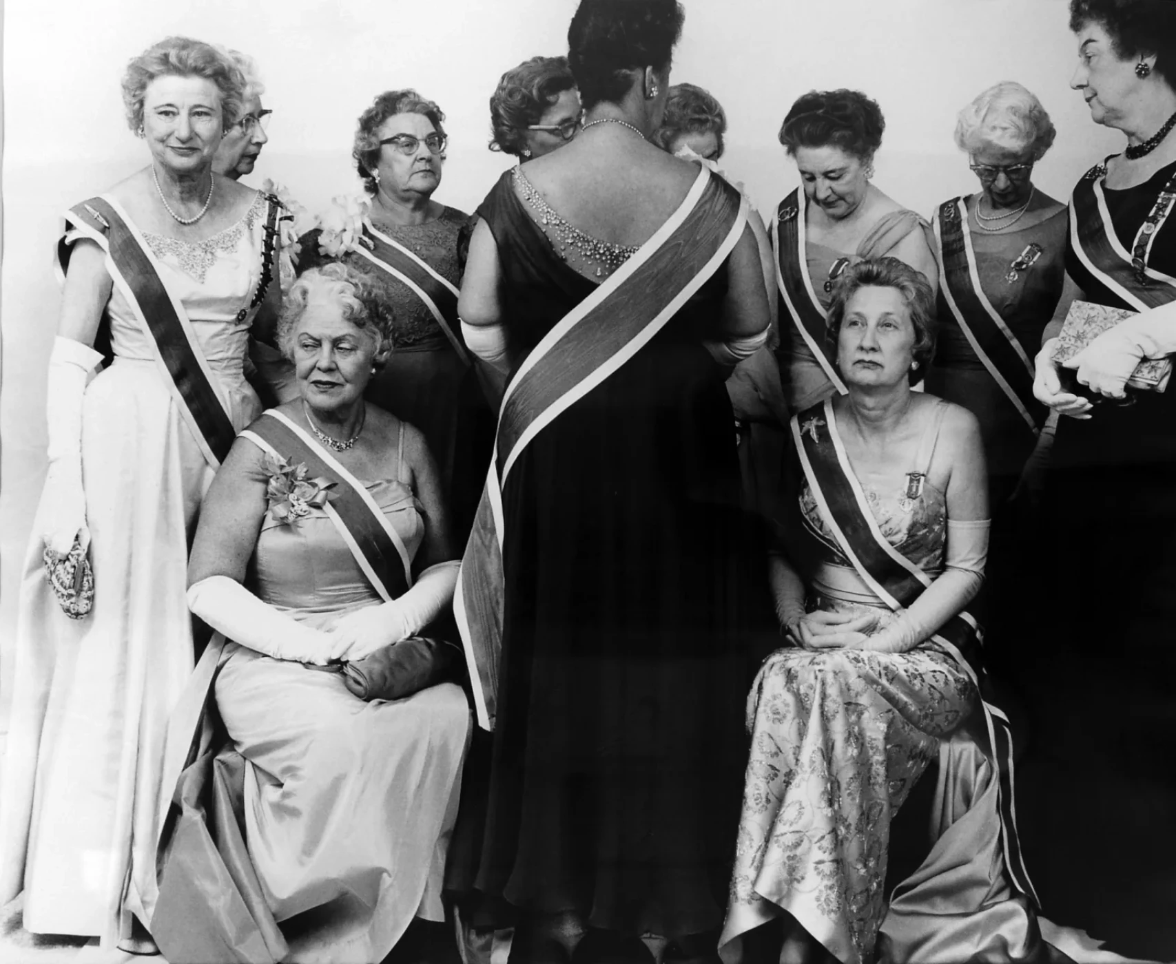 Richard Avedon, The Generals of the Daughters of the American Revolution, DAR Convention, Mayflower Hotel, Washington, D.C., October 15, 1963, AP 1/2 + edition of 7 The Richard Avedon Foundation