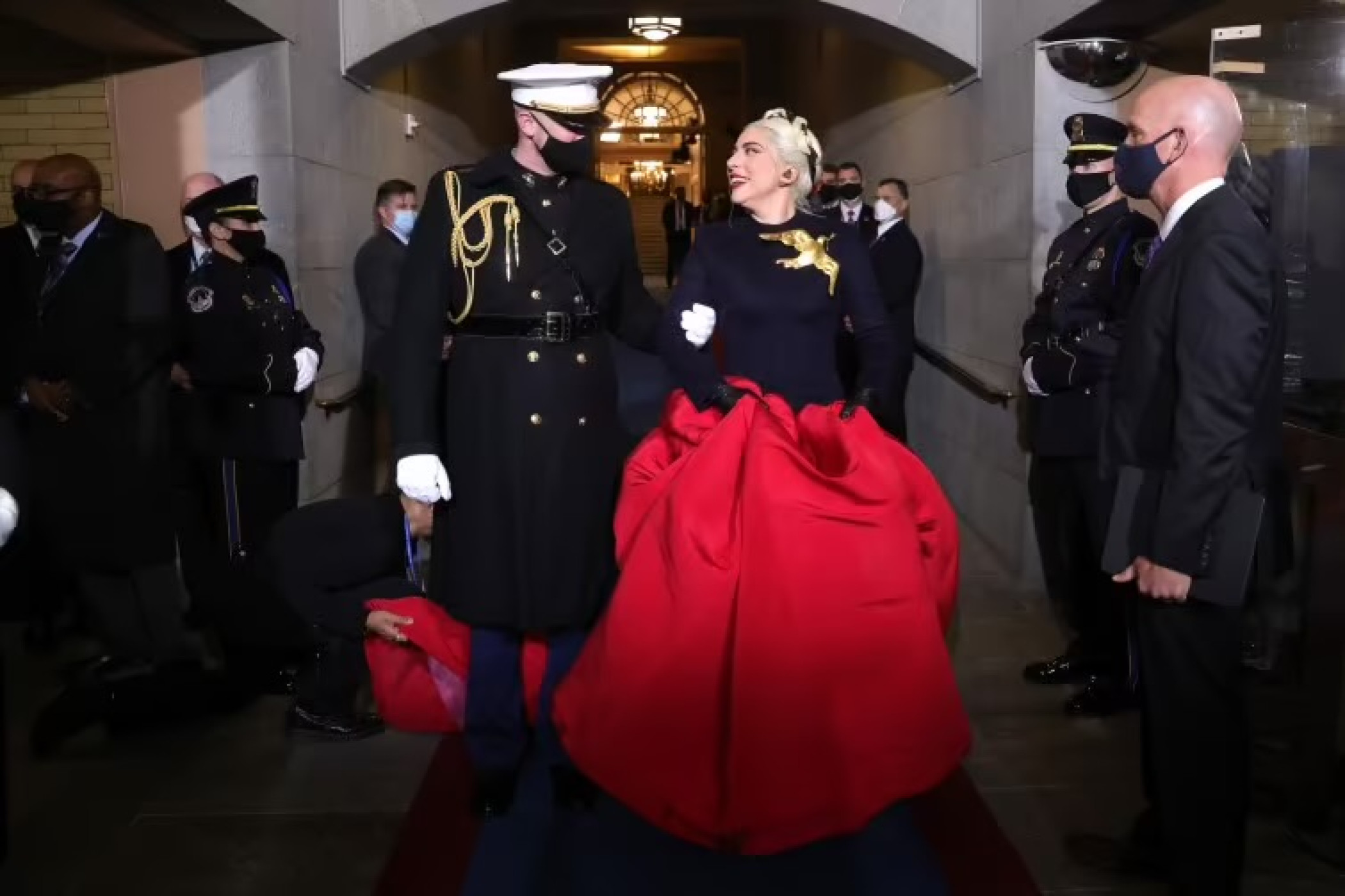 Lady Gaga at American President Joe Biden’s inauguration in 2021