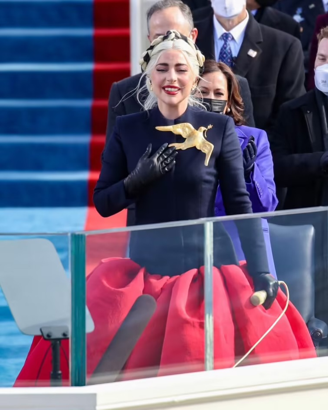 Lady Gaga at American President Joe Biden’s inauguration in 2021