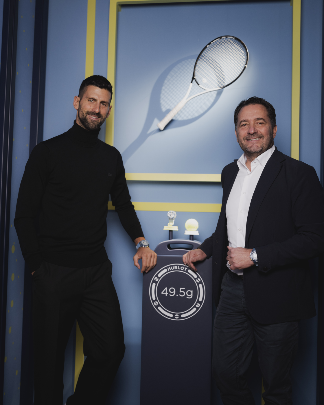 Novak Djokovic and Julien Tornare