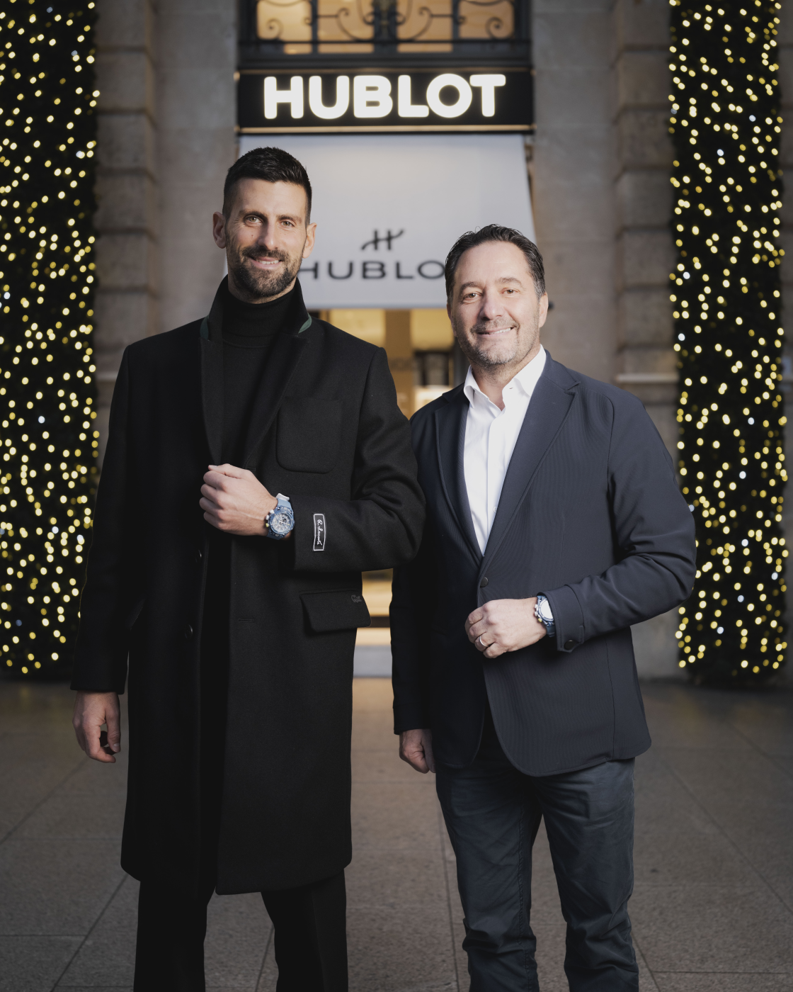 Novak Djokovic and Julien Tornare