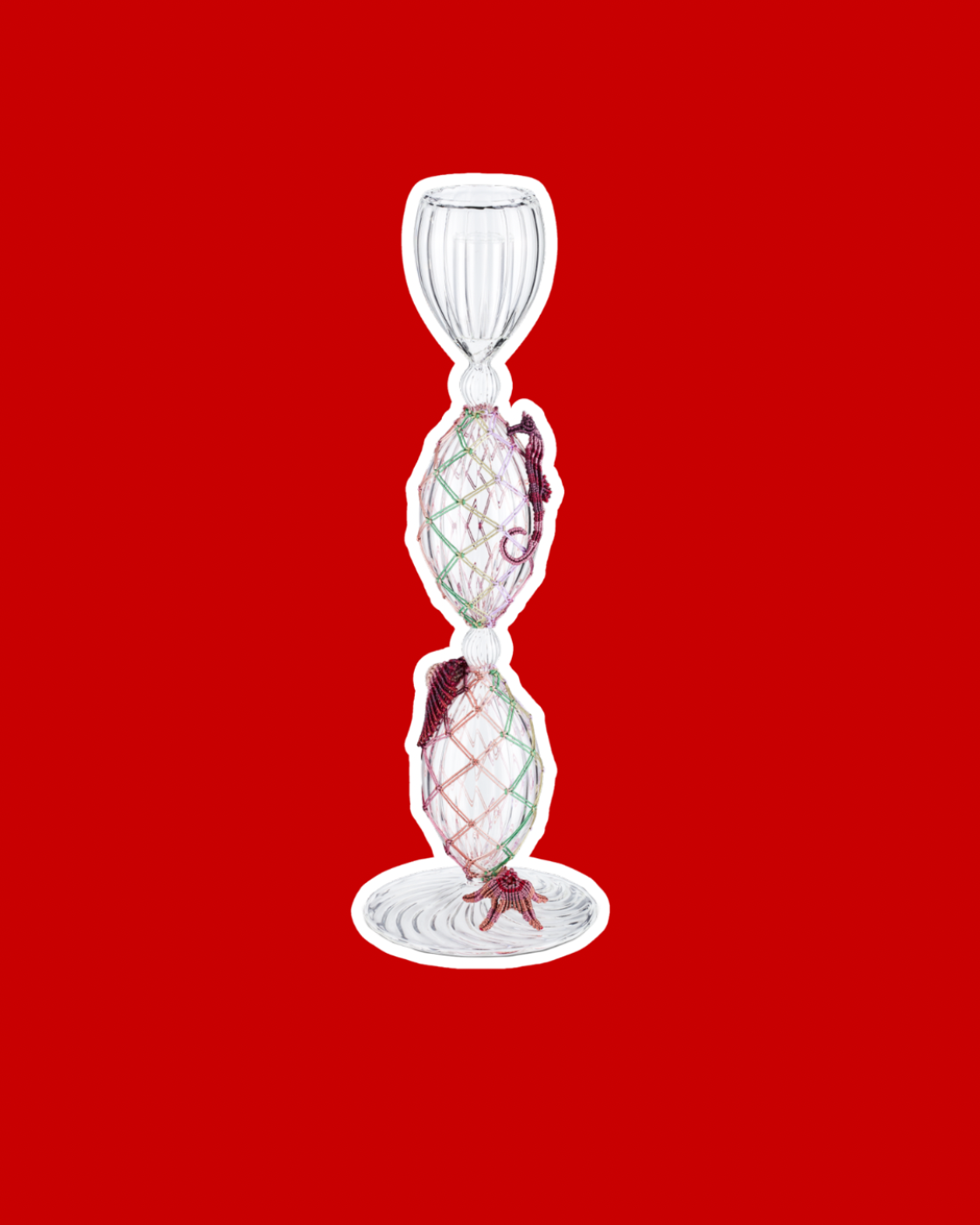 Large Salento Candle Holder Transparent Blown Glass 2,800.00€