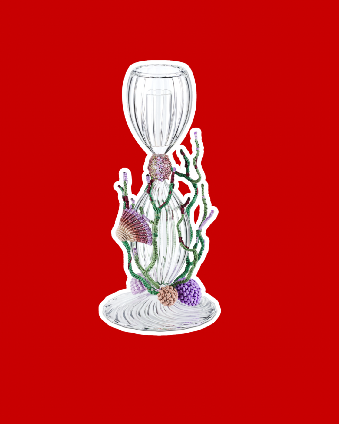 Small Salento Candle Holder Transparent Blown Glass 2,400.00€