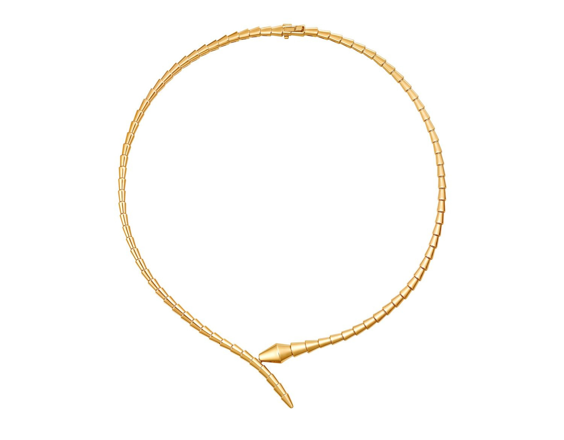 Serpenti Viper 18K rose gold non-diamond snake necklace/$105,500