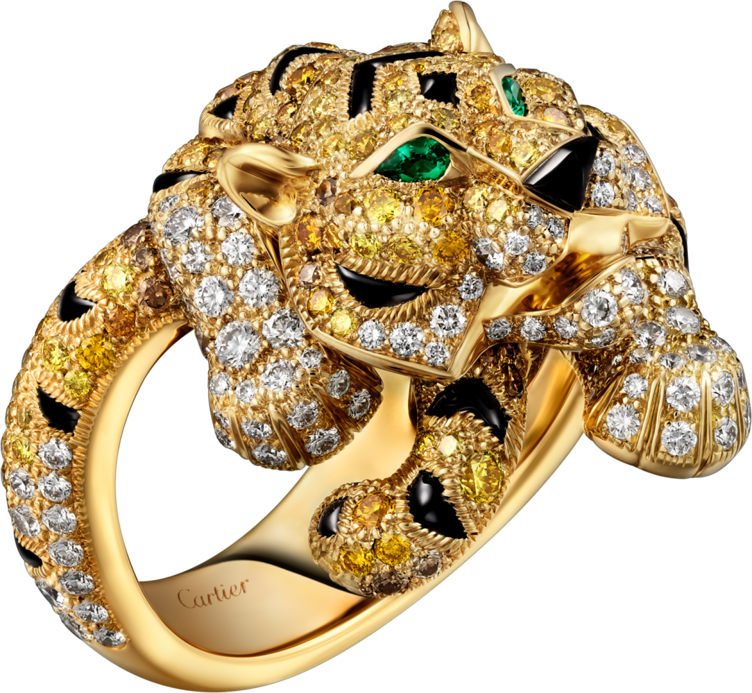 YELLOW GOLD FAUNA AND FLORA RING price upon request