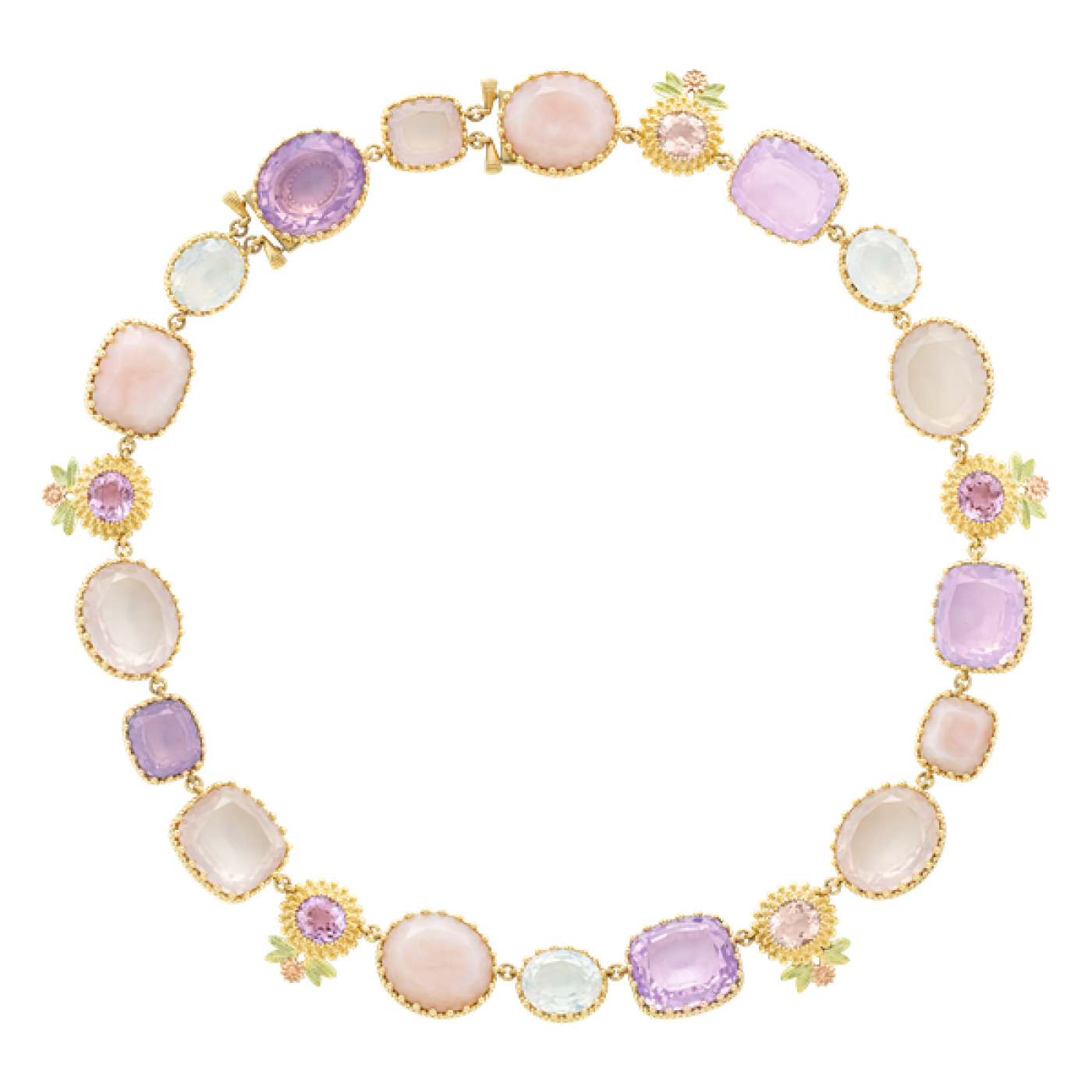 pierreries колие розово жълто злато цена при поискване