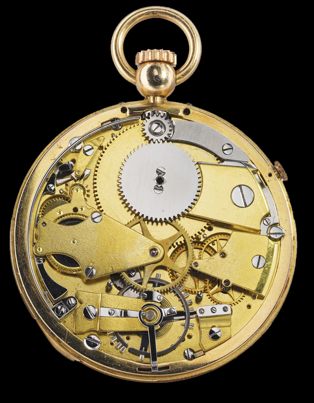 1830 First watch with keyless winding mechanism