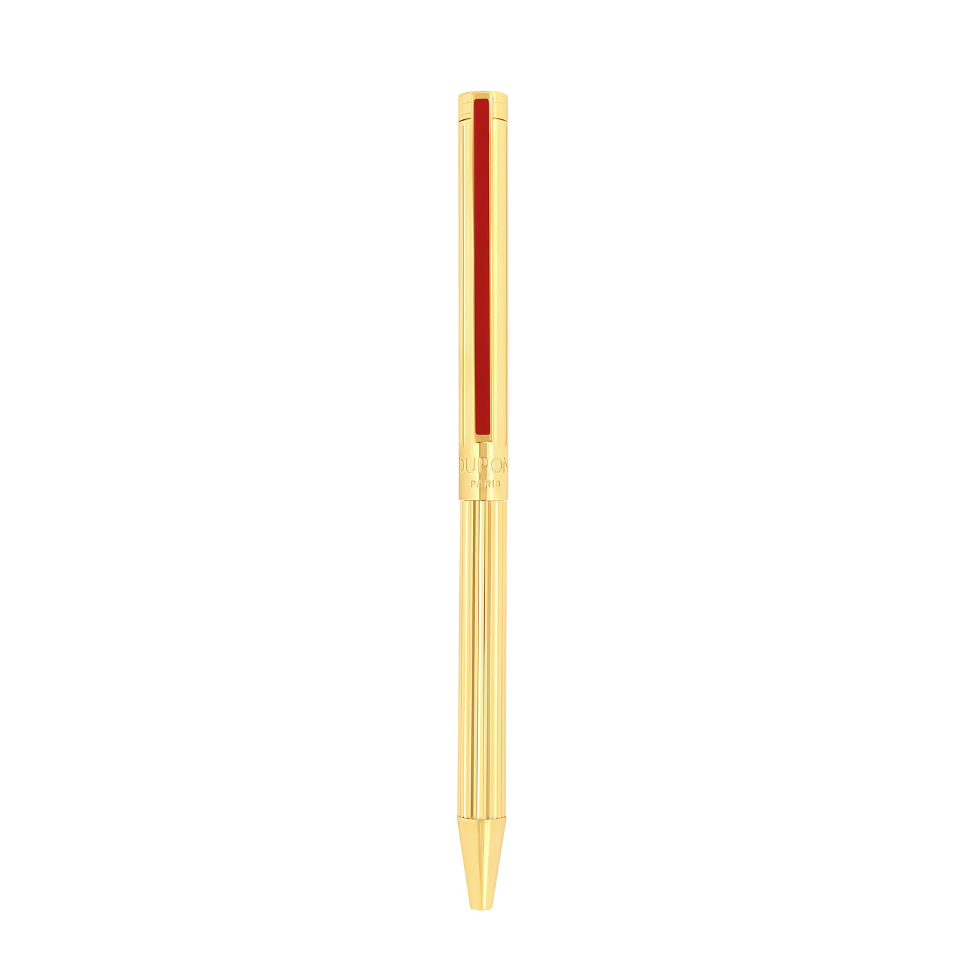 S.T. DUPONT STYLO BILLE CLASSIQUE EN OR STRIE 420€