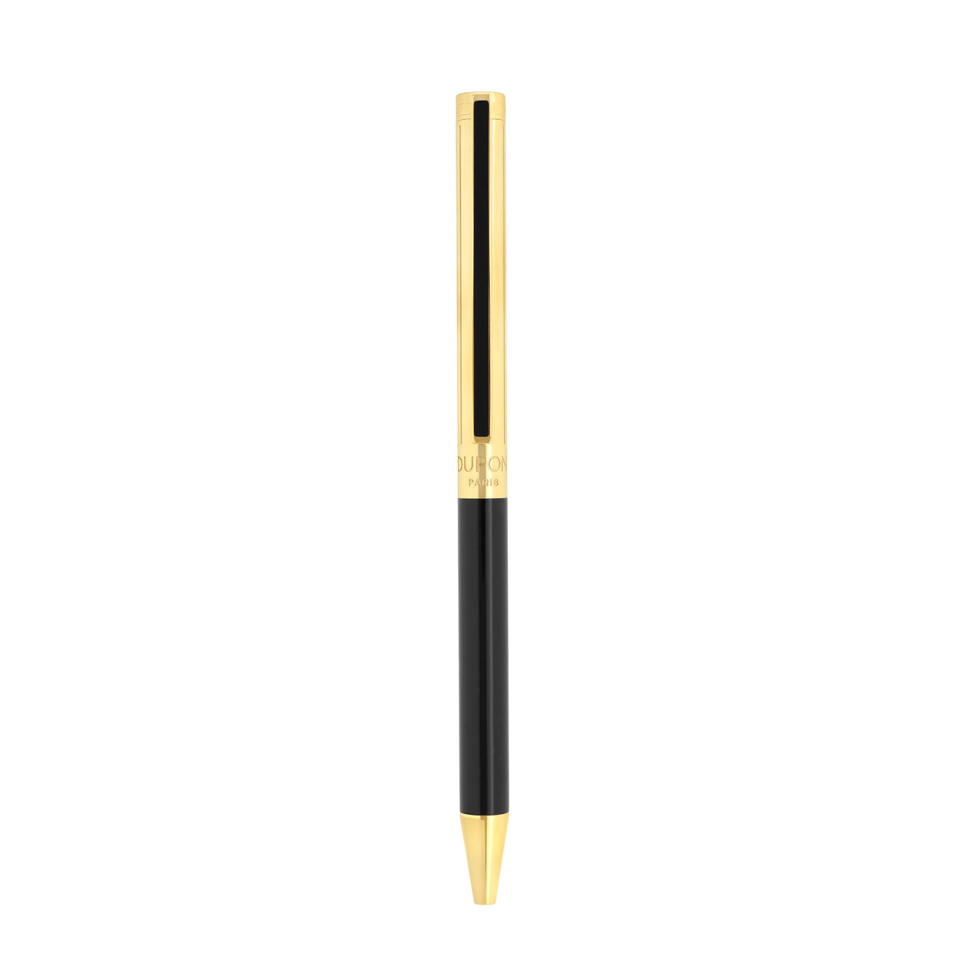 S.T. DUPONT STYLO BILLE CLASSIQUE EN OR ET LAQUE 380€