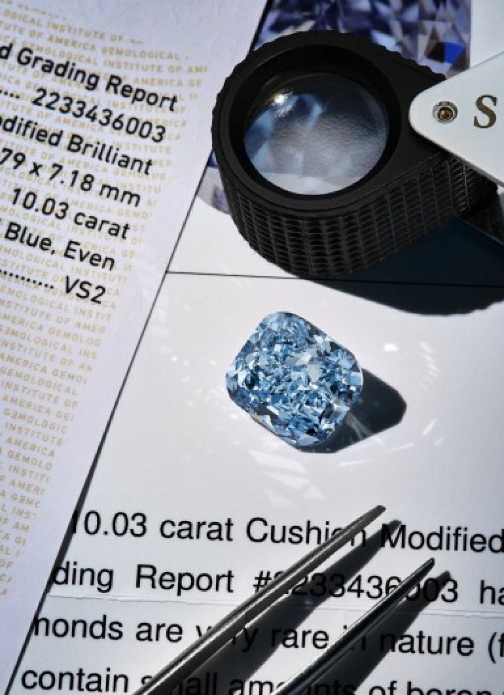 Mediterranean Blue Diamond - Estimate Around 20 Million USD - to be Sold in Sotheby's High Jewelry