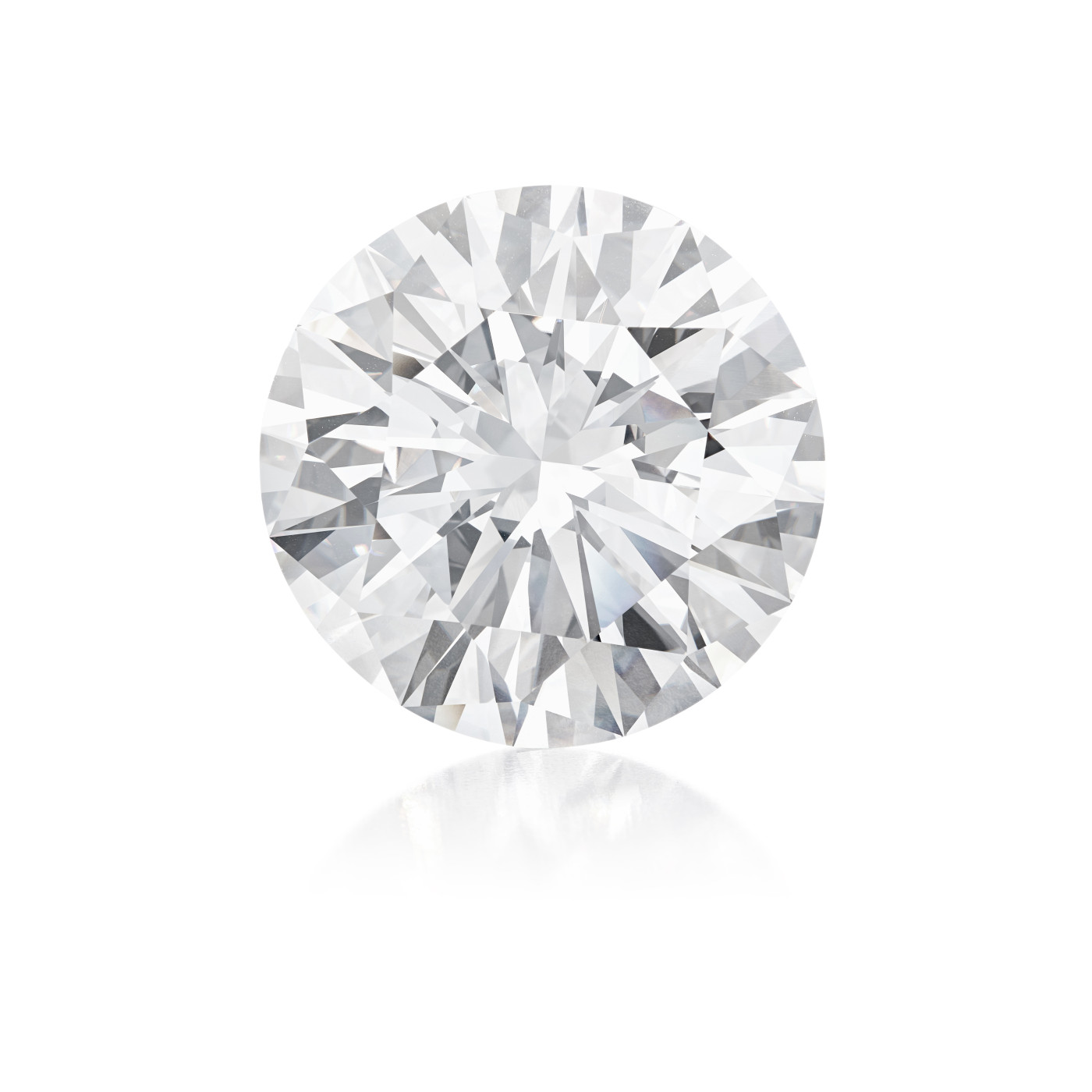 102.60-carat round diamond, D color