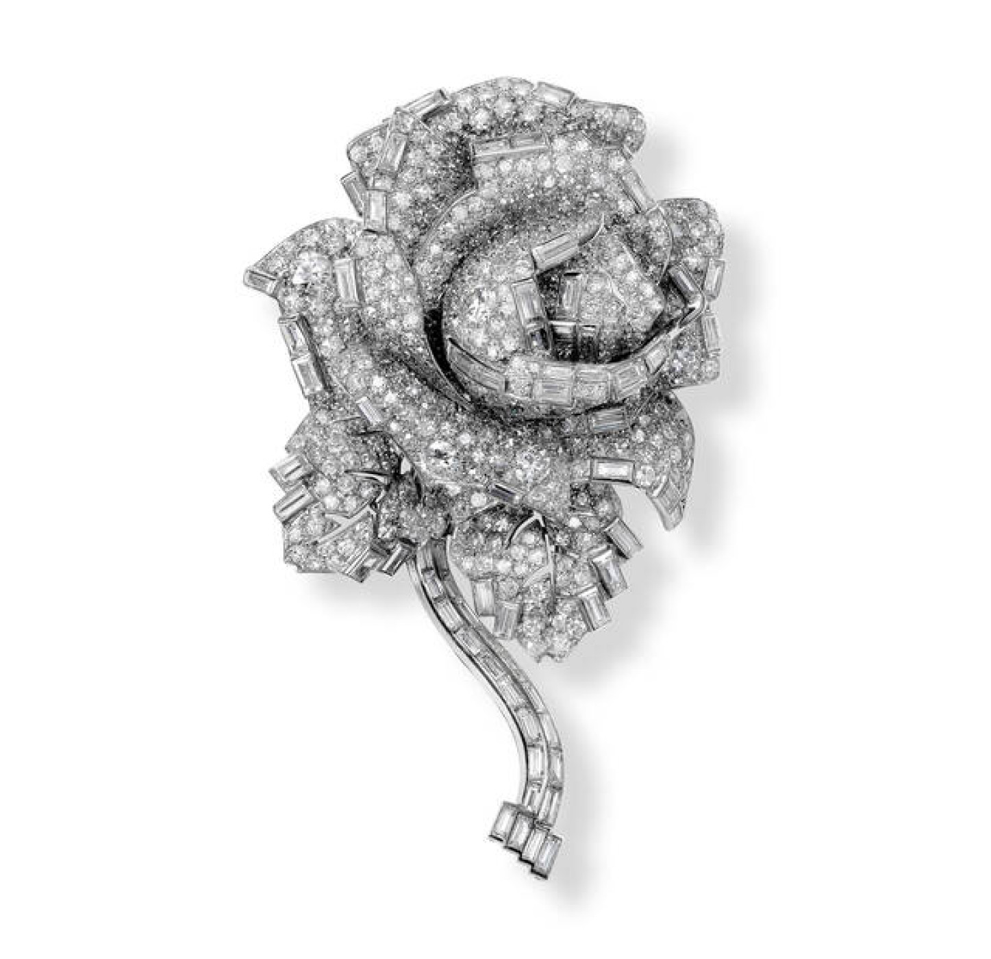 Rose clip brooch, Cartier London, special order, 1938. Owned by Princess Margaret, Cartier Collection. Photography: Nils Herrmann