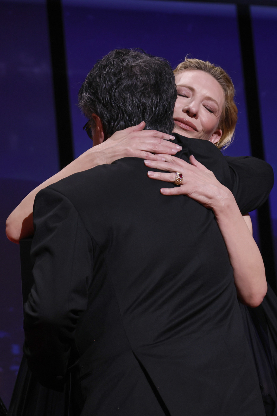 Cate Blanchett and Jafar Panahi Photo by Joel C Ryan