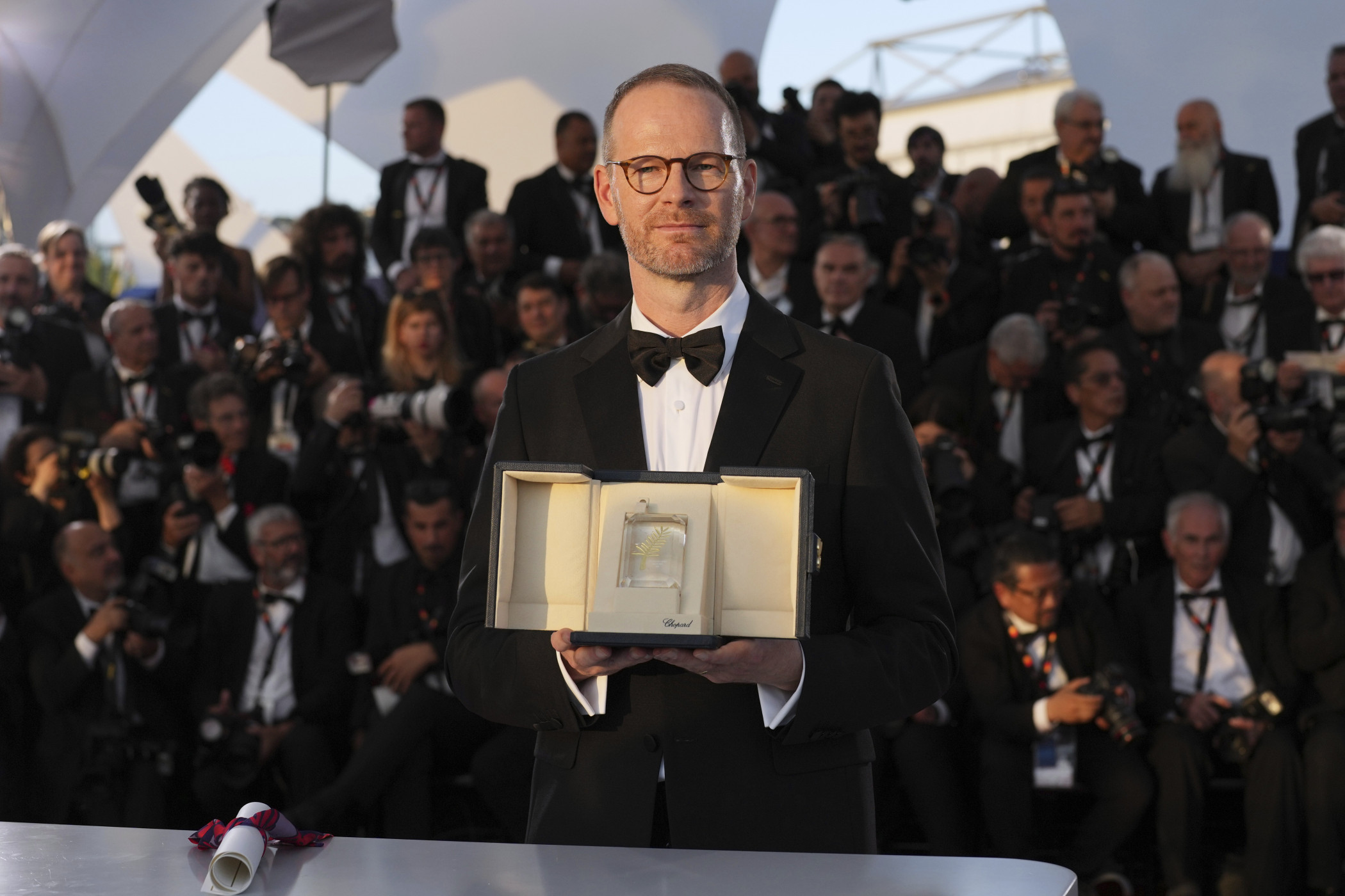 Director Joachim Trier, winner of the grand prix for the film 'Sentimental Value' Photo by Natacha Pisarenko