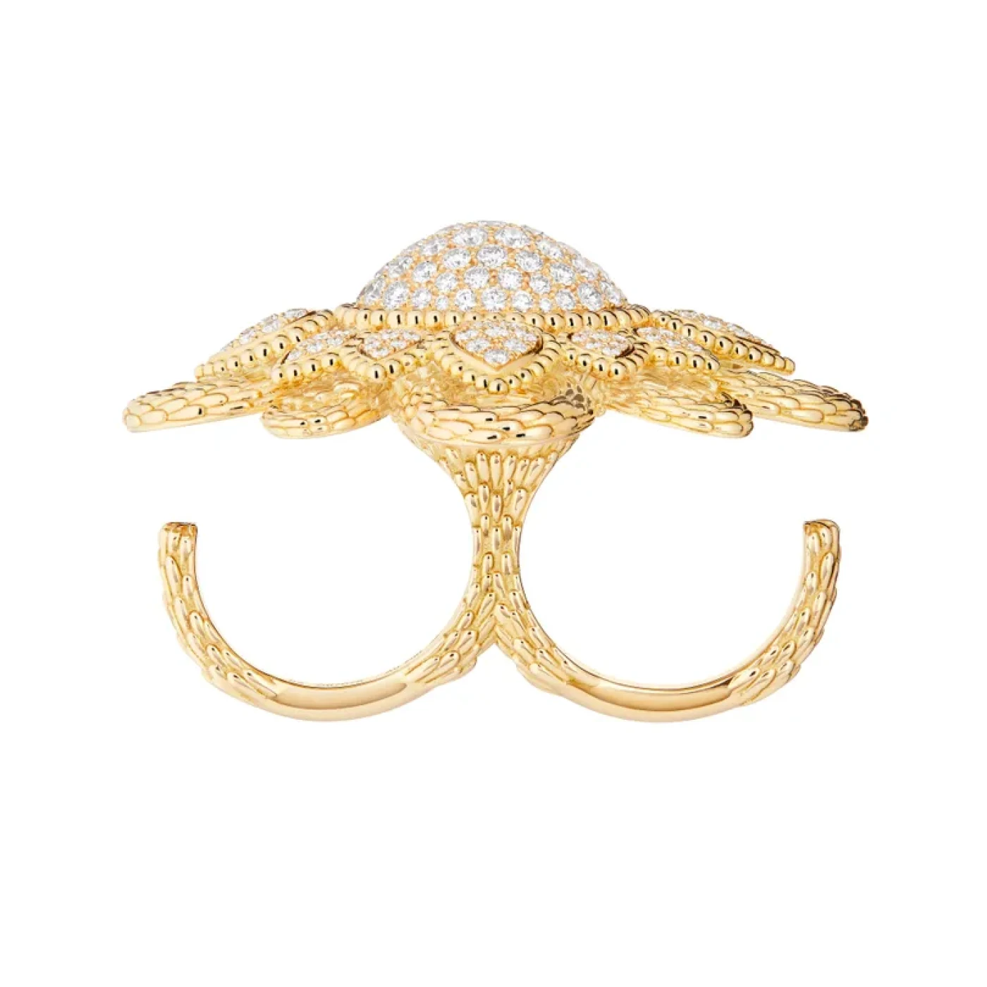 serpent bohème vintage two-finger ring price upon request