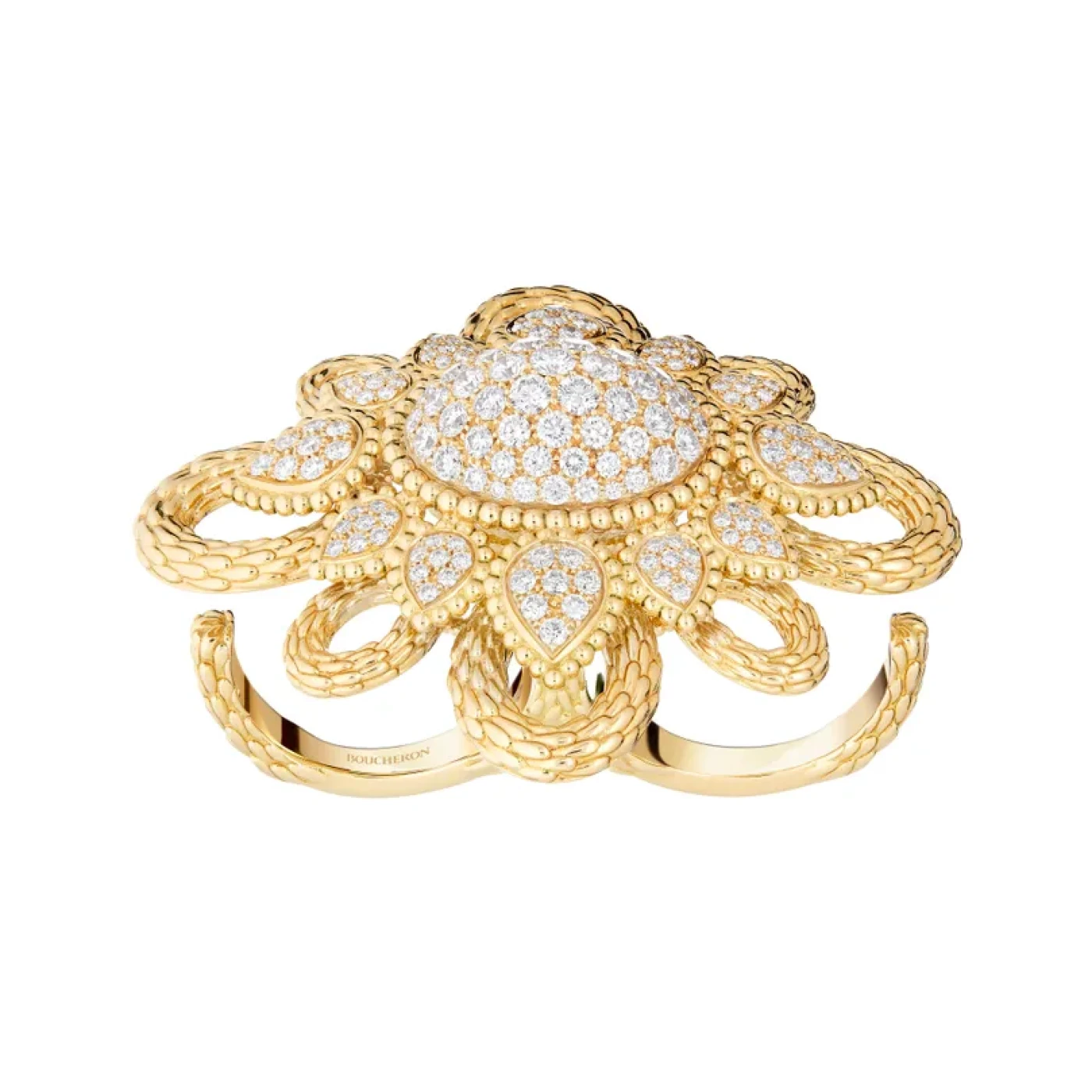 serpent bohème vintage two-finger ring price upon request