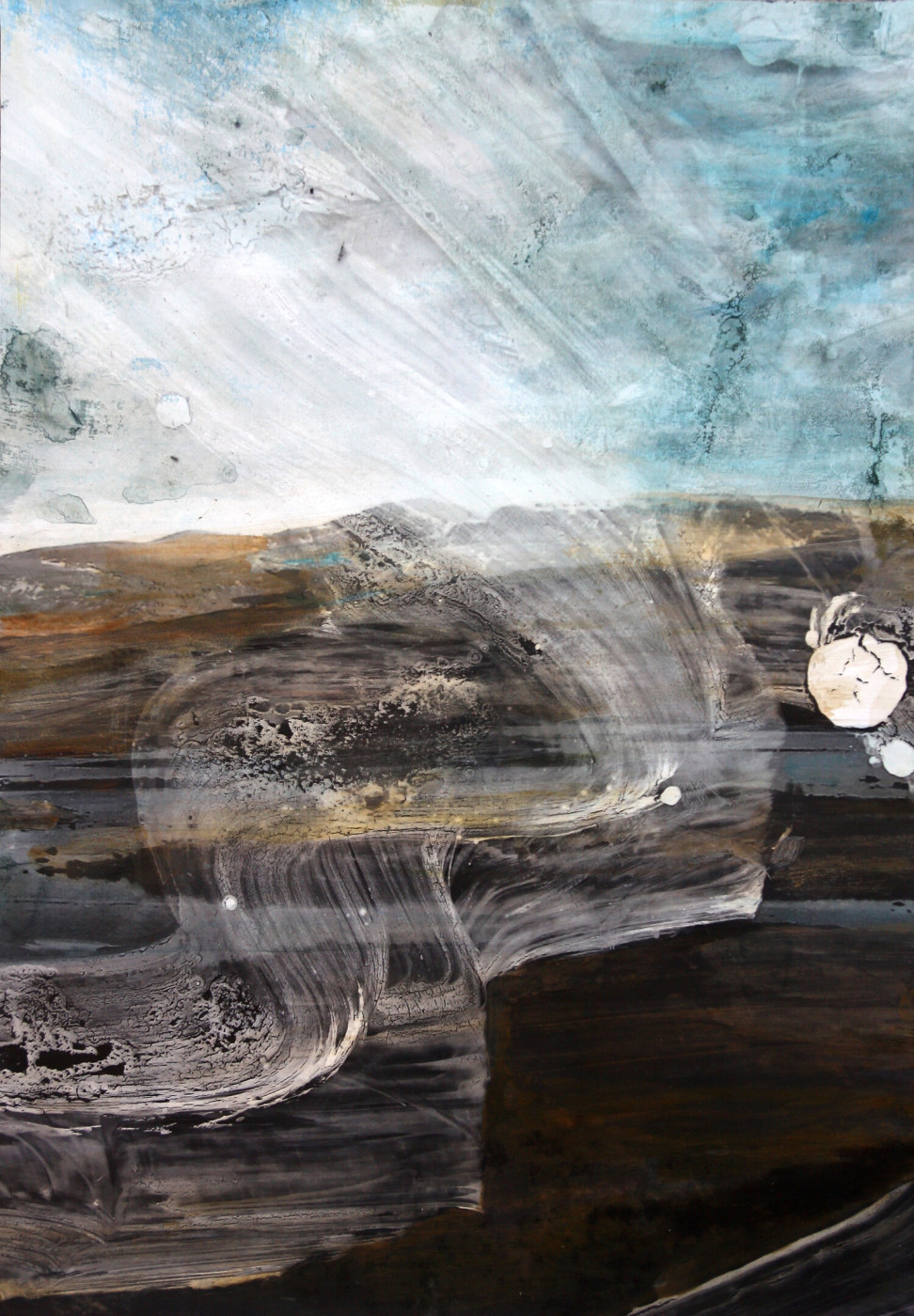 Eva Nielsen, Aklat, 2020, technique mixte sur papier, 58 x 41 cm, courtesy de l’artiste et Peter Kilchmann © Adagp, Paris, 2025