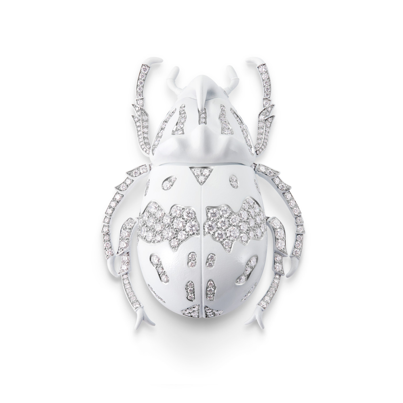 BOUCHERON Rhinoceros beetle brooch, Composition N°5 price upon request