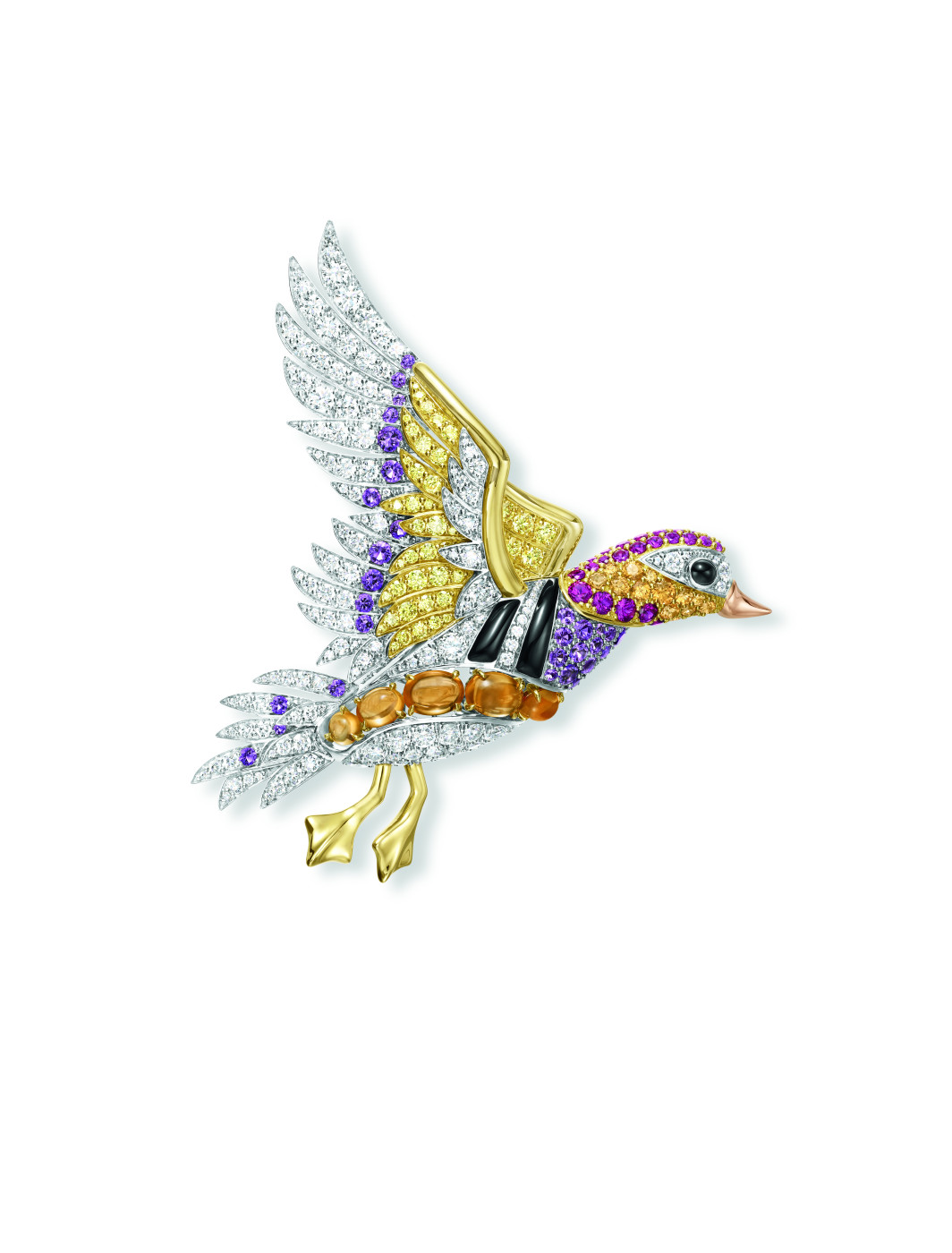 Harry Winston Mandarin Duck Brooch