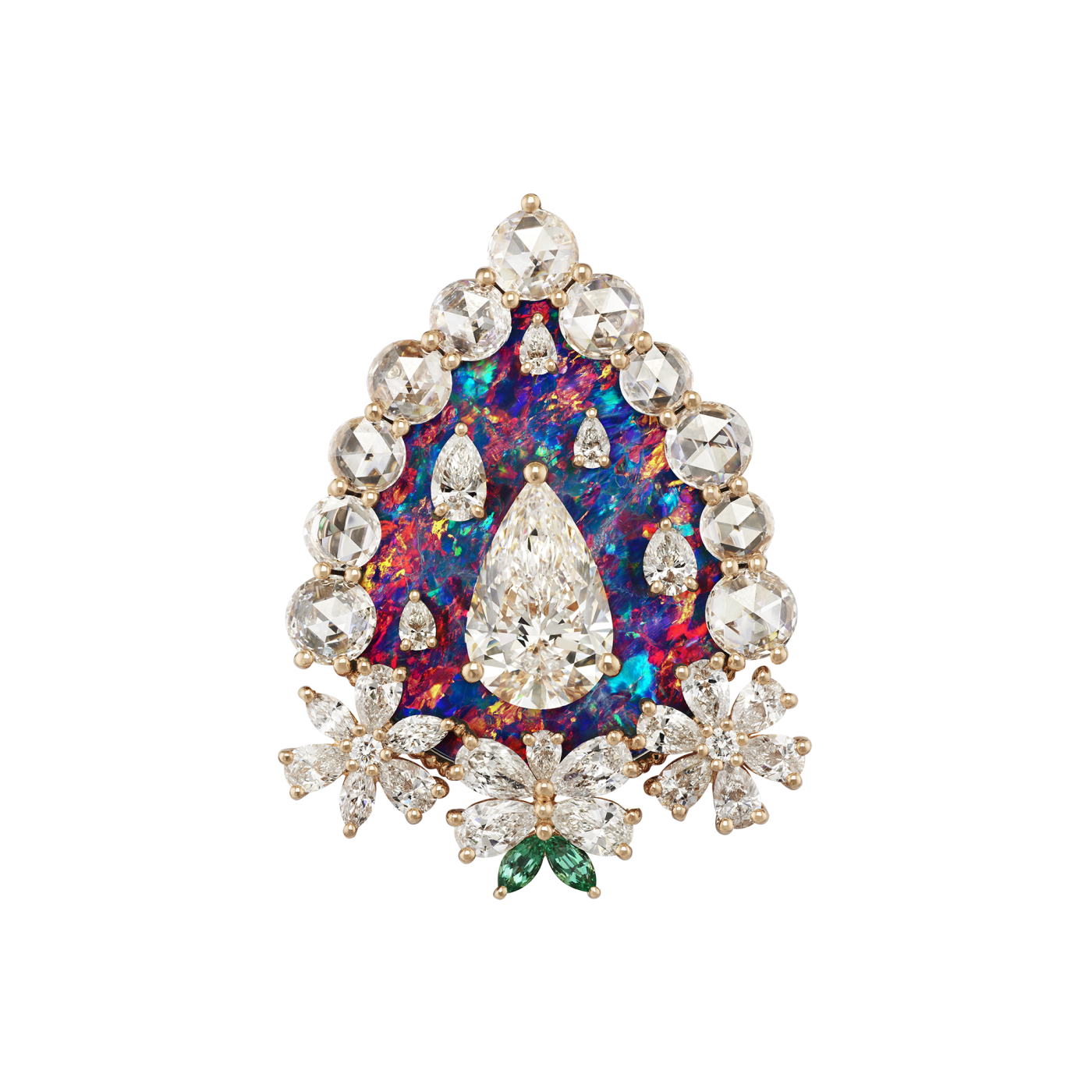 brooch with micro pearls