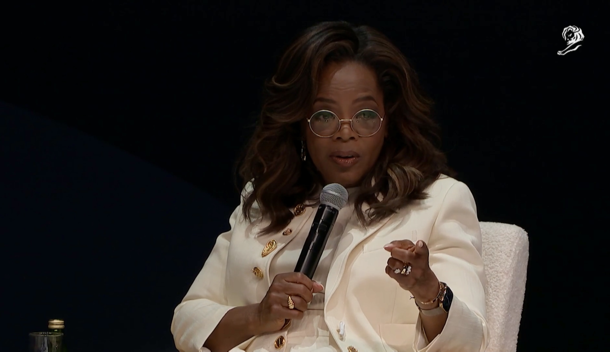 Oprah Winfrey, Global media leader with Phil Thomas, Cannes Lions, Chairman