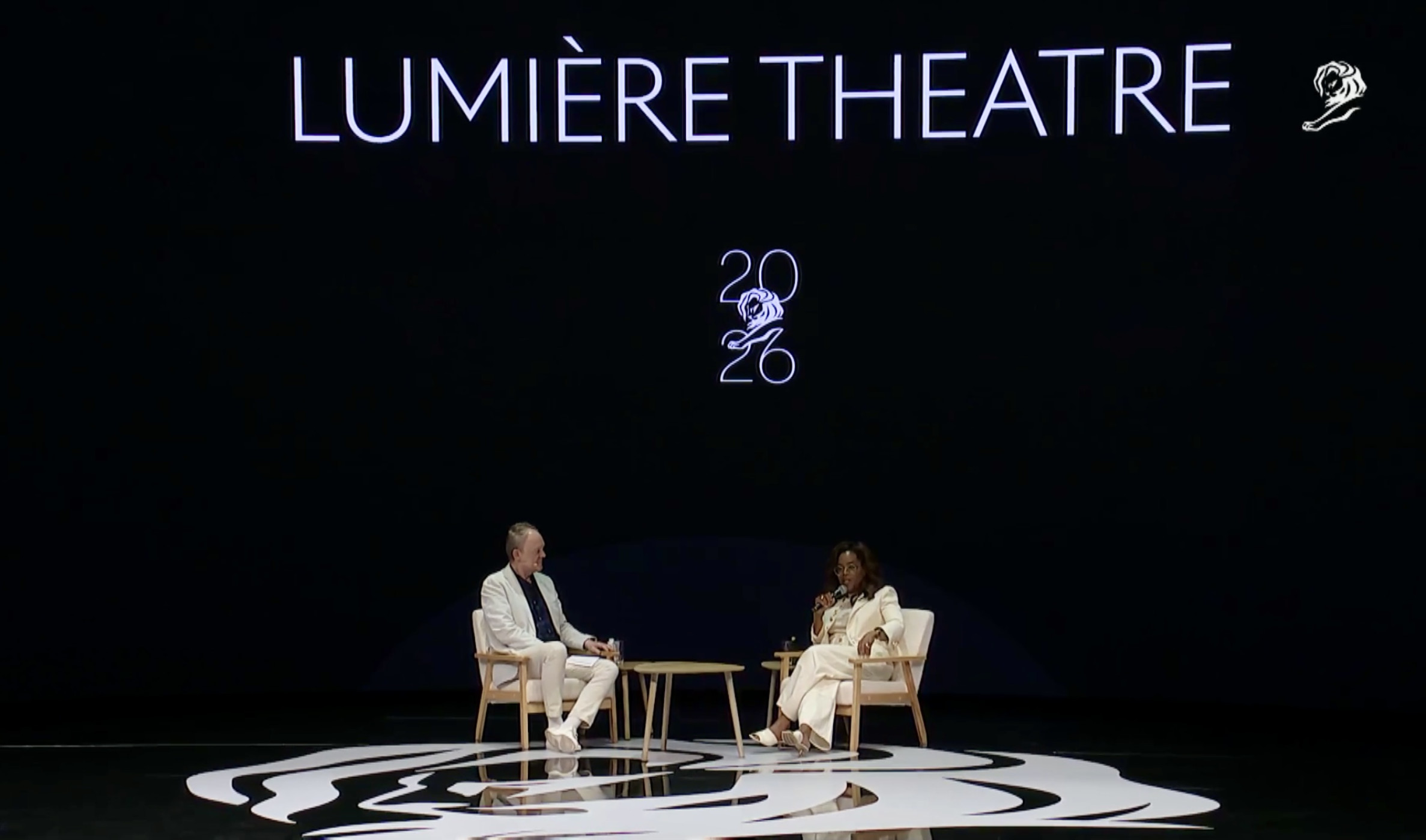 Oprah Winfrey, Global media leader with Phil Thomas, Cannes Lions, Chairman
