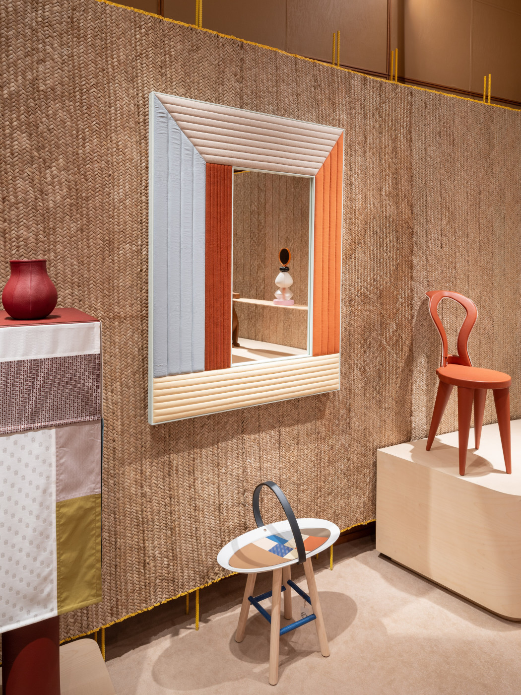 Exhibition view of Hermès petit h in Dubai, 2026. Courtesy of Hermès.
