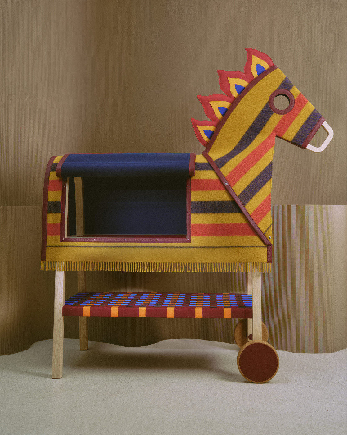 Hermès petit h, Cheval sur roues. Photo: Charlotte Robin. Courtesy of Hermès.